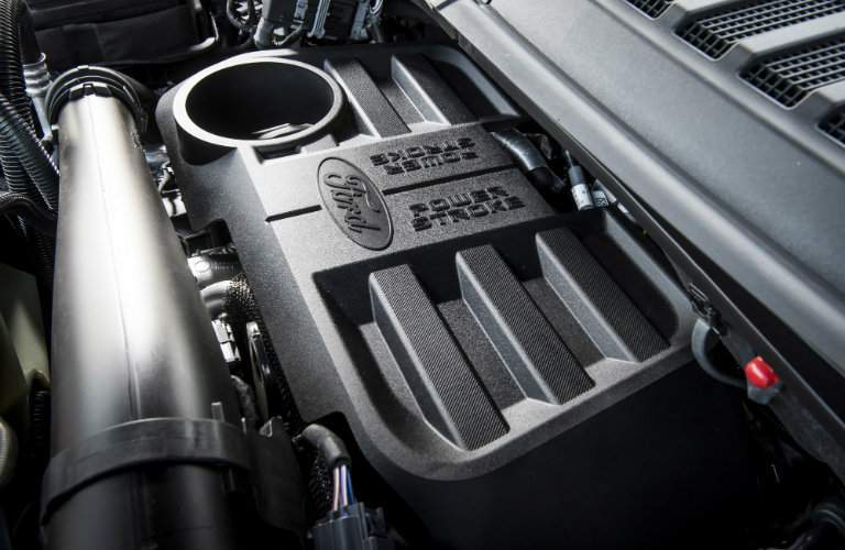 2018 Ford F-150 Diesel engine close-up