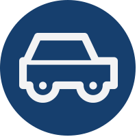 navy blue car icon