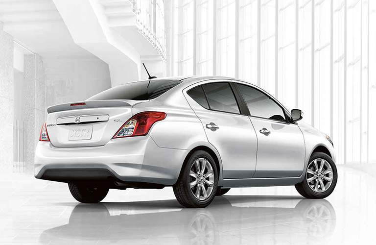 2017 nissan versa sedan rear view
