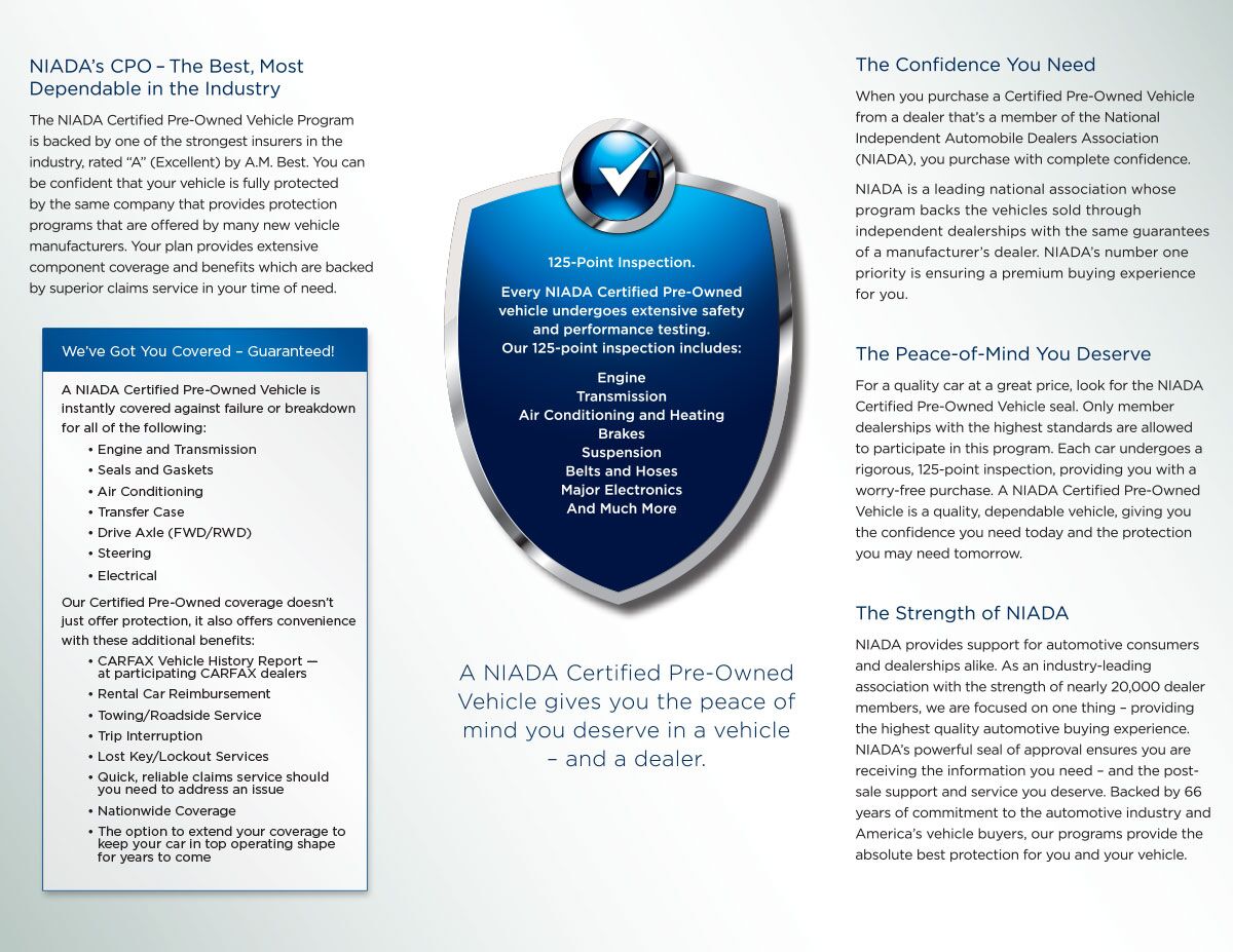 NIADA brochure