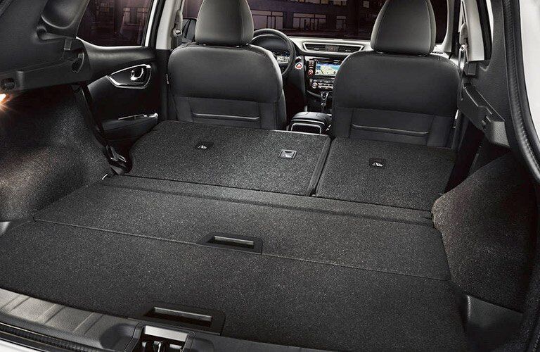 nissan rogue rear seats folded