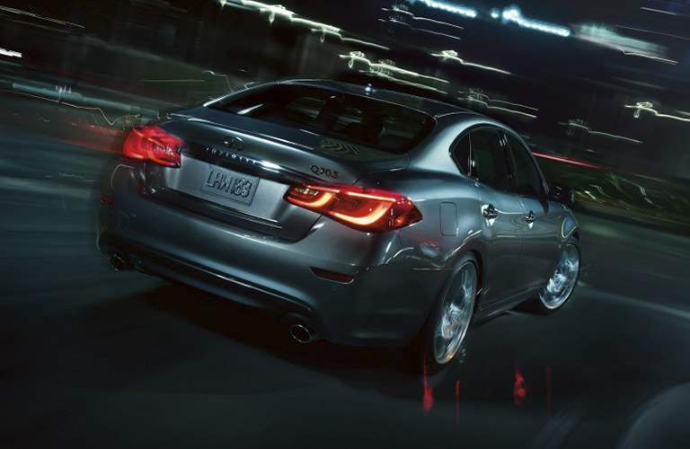 dark gray infiniti q70 rear