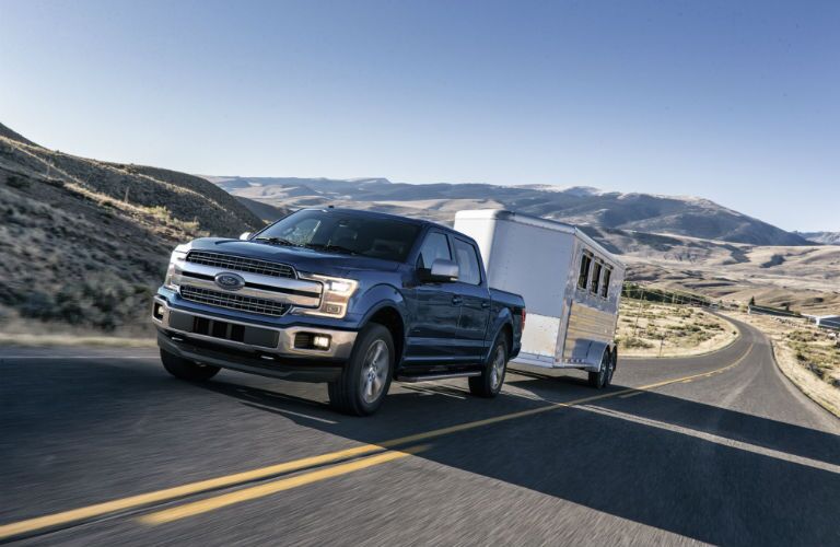 2018 Ford F-150 pulling trailer