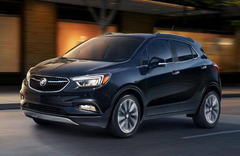 2019 Buick Encore driving on road at night