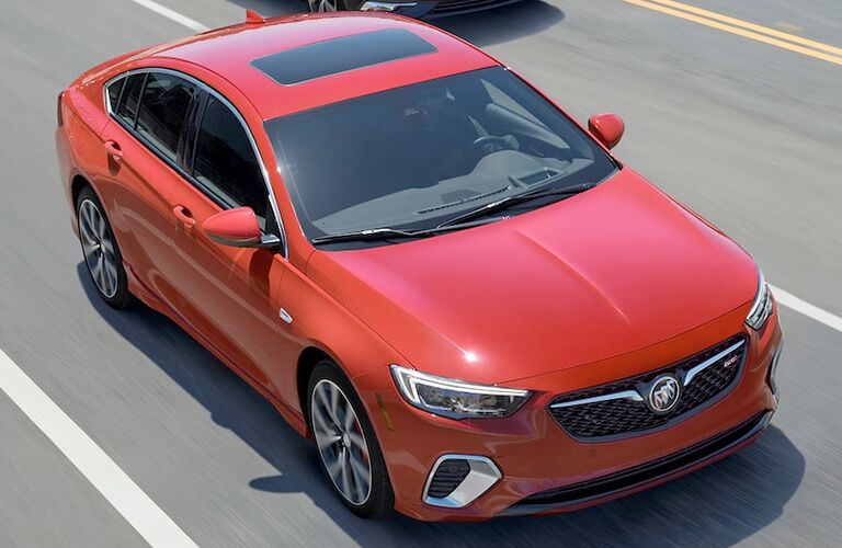 2019 Buick Regal GS seen from the front and top