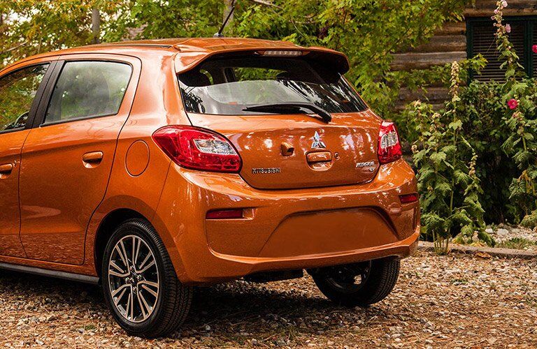 rear view of the 2017 mitsubishi mirage