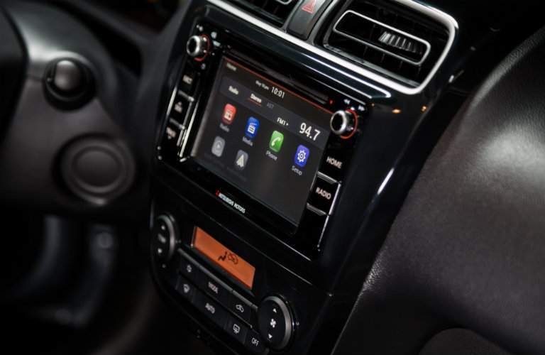 Infotainment system in 2018 Mitsubishi Mirage G4
