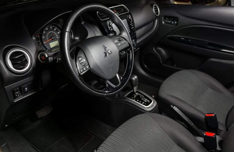 Front dash and steering wheel of 2018 Mitsubishi Mirage G4