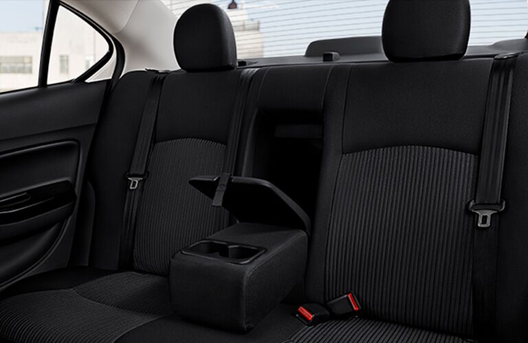 Back seats of 2019 Mitsubishi Mirage G4