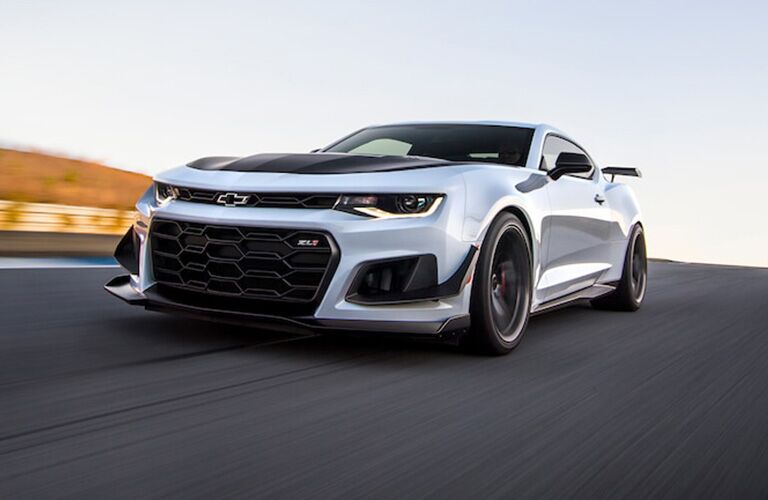 2018 Chevrolet Camaro driving on a track