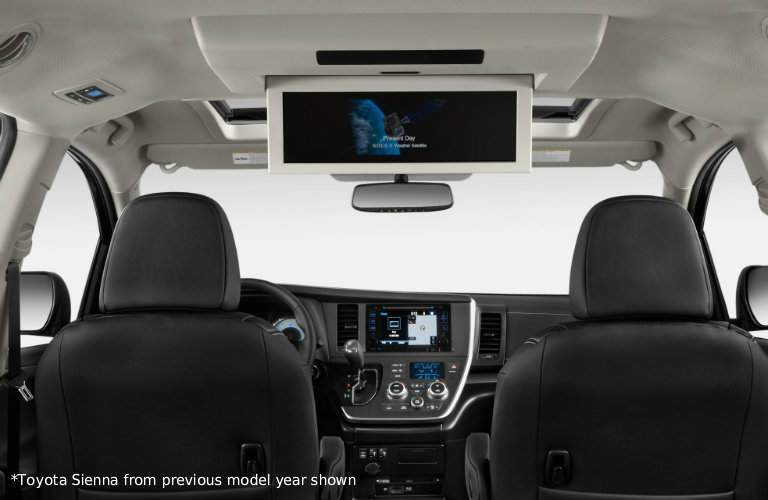 Back-seat entertainment system in 2018 Toyota Sienna