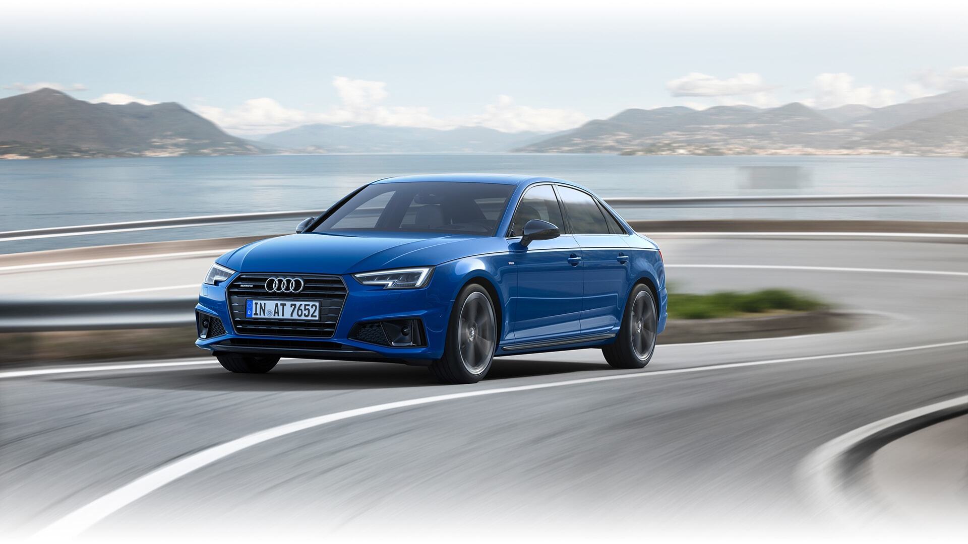 A sideways view of the New 2019 Audi S4 Sedan available in Windsor Ontario