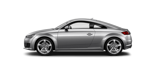 The Audi TT Coupe and it's side view
