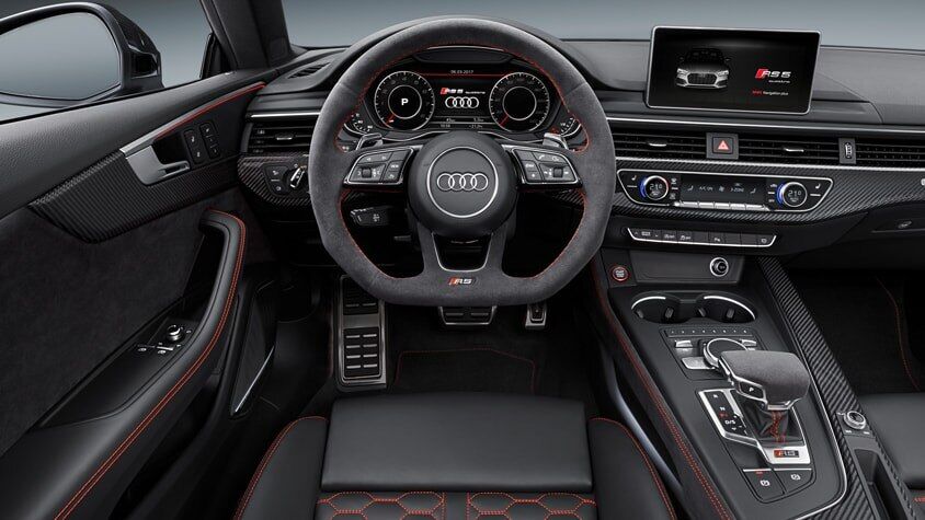 The 2019 Audi RS 5 Sportback interior view