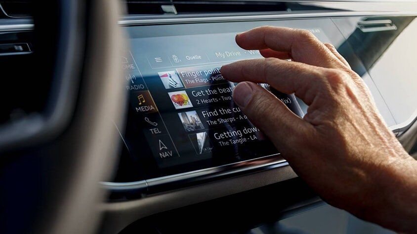 The 2019 Audi A8 L interior view