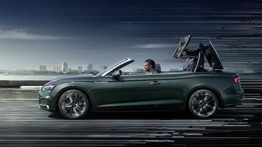 A side view of the New 2019 A5 Cabriolet available in Windsor Ontario