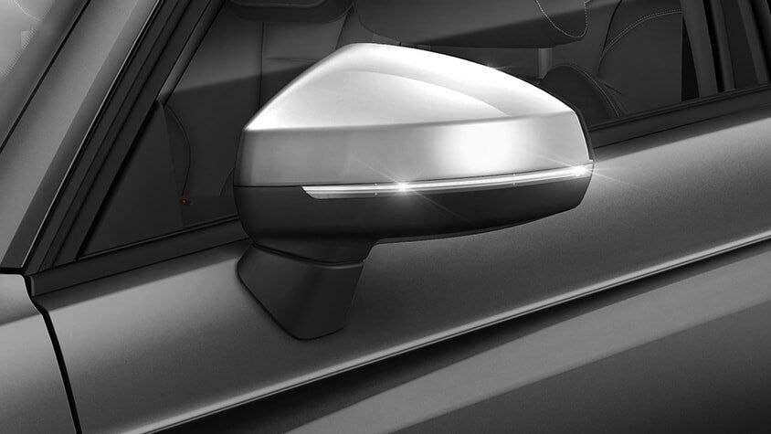 The New 2019 Audi S3 Sedan silver side mirror