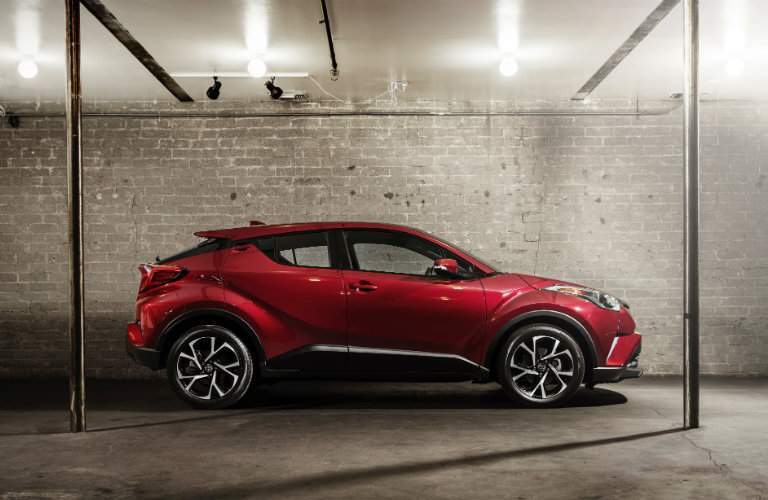 2018 Toyota C-HR Exterior Side Red Wheels Sporty