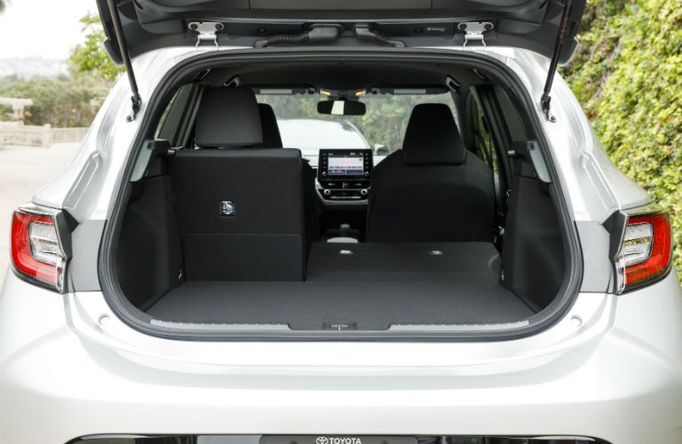 A photo of one of the interior configurations in the 2019 Corolla Hatchback.