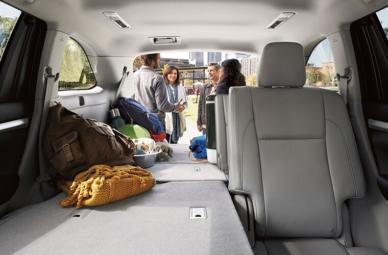 A photo showing one of the ways the interior of the 2018 Highlander can be configured.