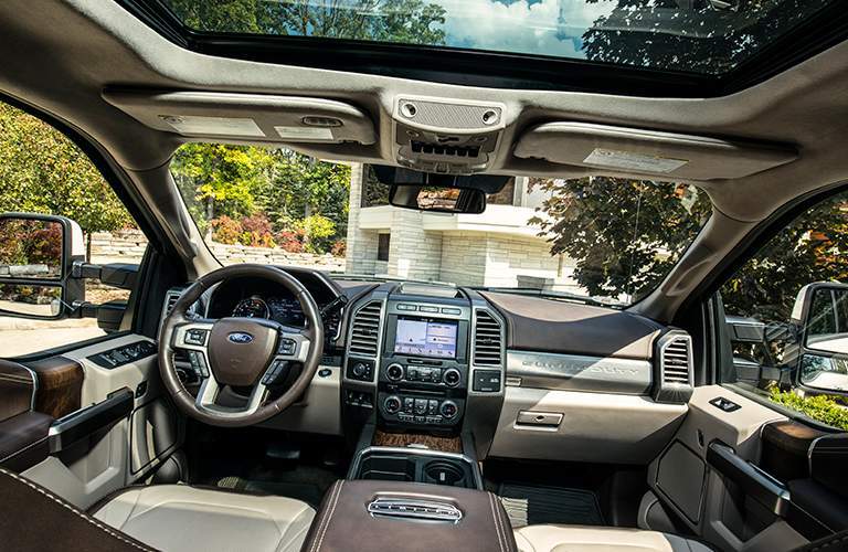 2018 Ford F-250 Super Duty Steering Wheel, Dashboard and Touchscreen Display