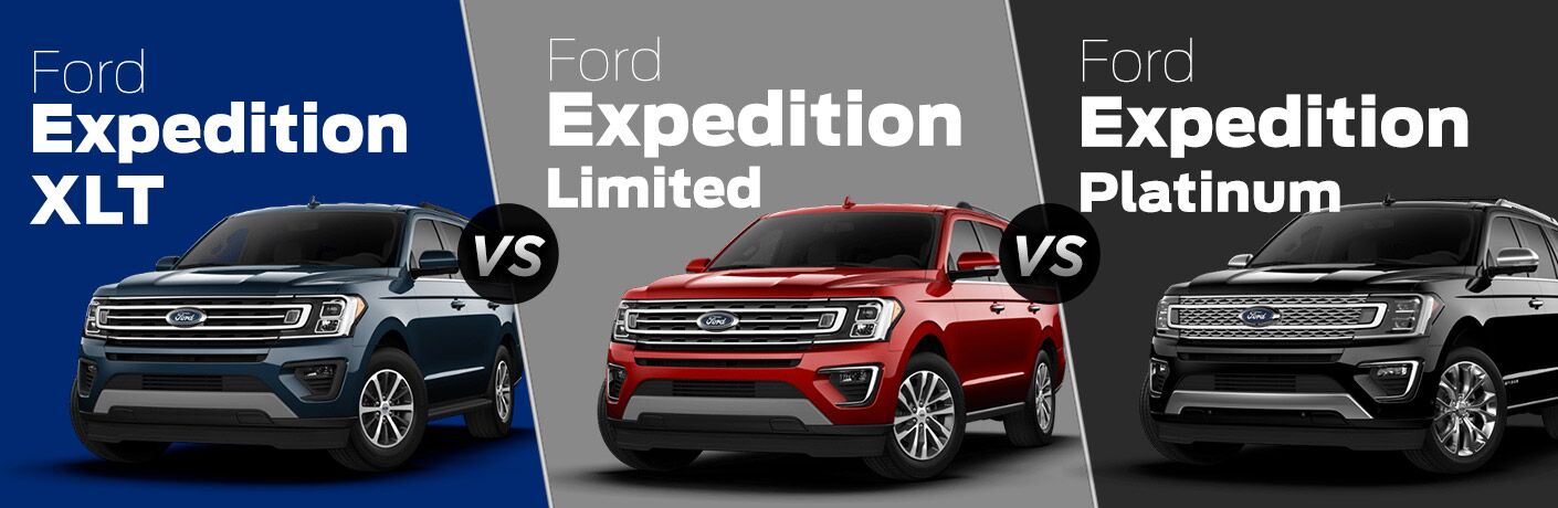 2018 ford expedition xlt vs 2018 ford expedition limited vs 2018