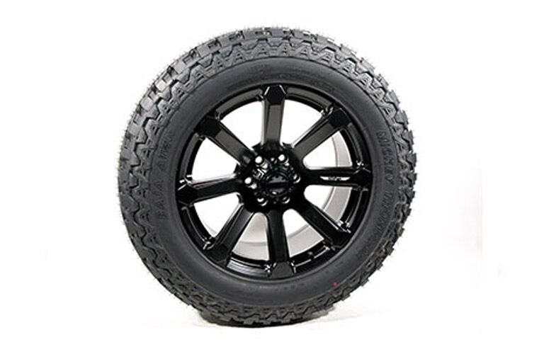 Close Up of 2018 Ford F-150 ROUSH Raptor Wheel on White Background