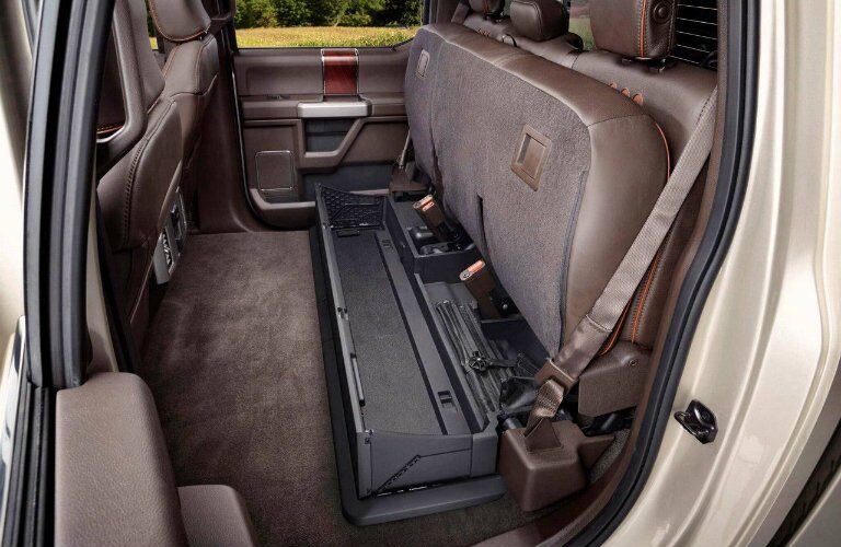 2017 F-250 Lariat lockable storage