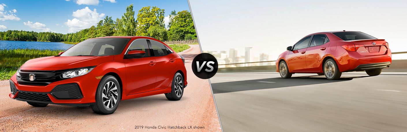 2019 Honda Civic Hatchback vs. 2019 Toyota Corolla