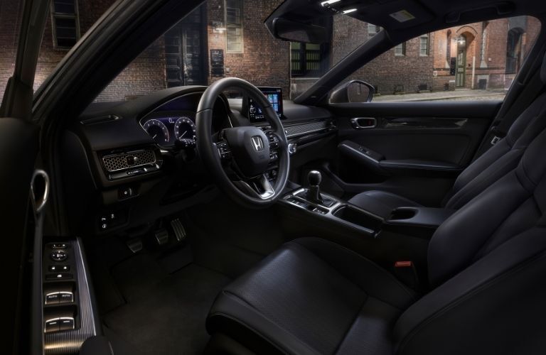 2022 Honda Civic Hatchback Steering Wheel and Dashboard