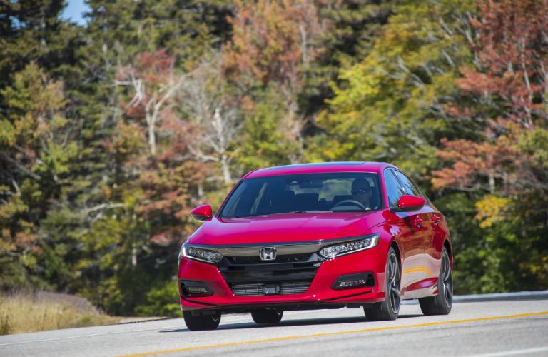 A head-on photo of the 2019 Honda Accord.