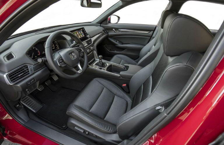 A photo of the front seats in the 2019 Honda Accord.