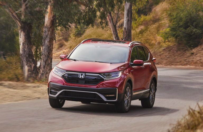 A front-end photo of the 2020 Honda CR-V Hybrid.