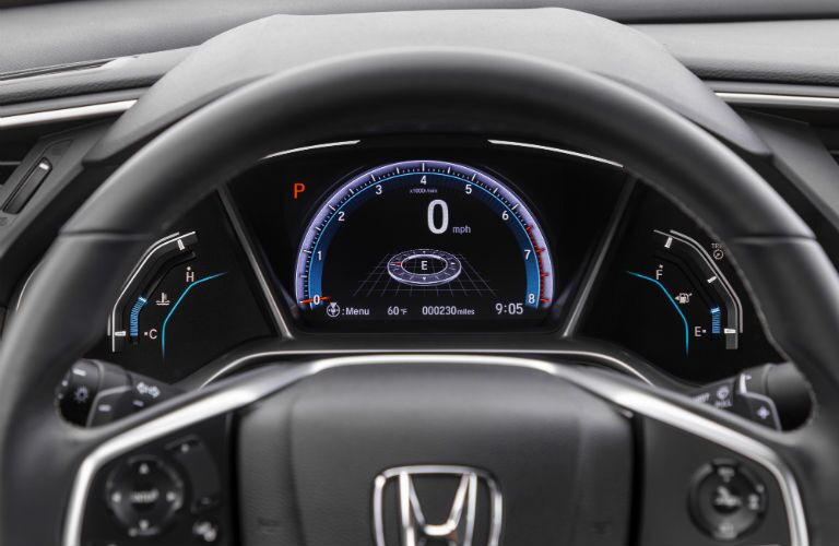 A photo of the center gauge cluster in the 2020 Honda Civic Sedan.