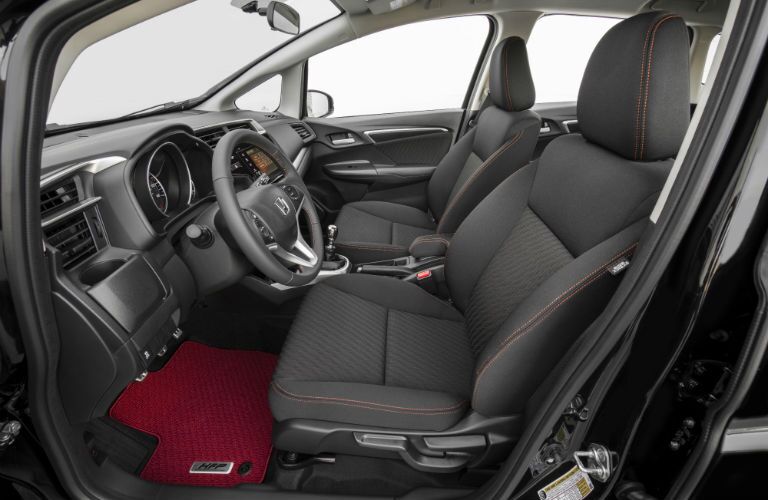A photo of the front seats in the 2020 Honda Fit.