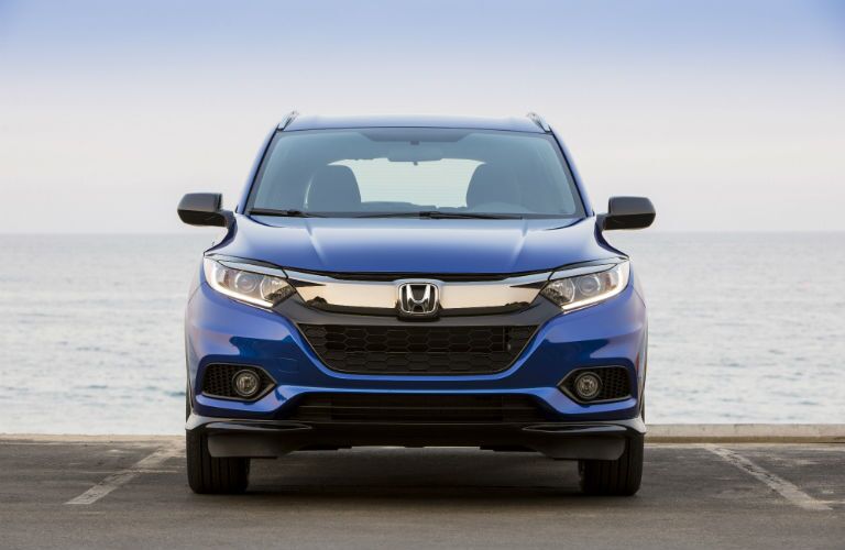 A head-on photo of the 2021 Honda HR-V.