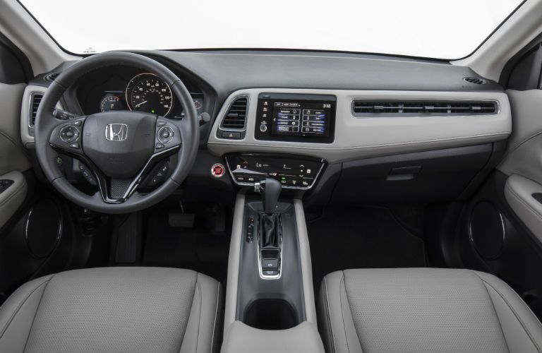 A photo of the dashboard in the 2020 Honda HR-V.