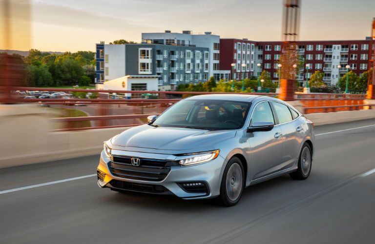 A front left quarter photo of the 2020 Honda Insight.