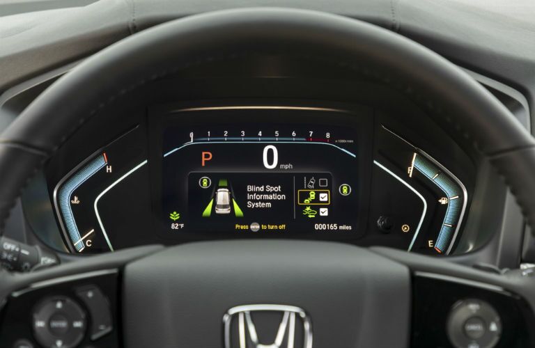 A photo of the gauge cluster in the 2021 Honda Odyssey.
