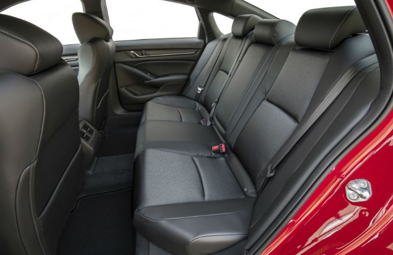A photo of the rear seats in the 2020 Honda Accord.