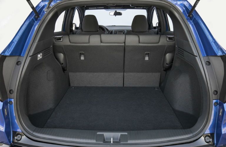 A photo showing how much cargo space is available in the 2019 HR-V with its seats up.