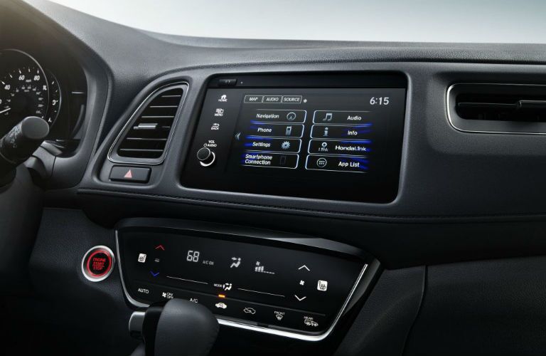 A photo of the infotainment system used in the 2020 Honda HR-V.