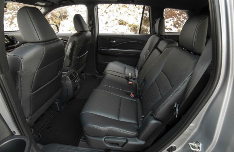 A photo of the rear seats in the 2021 Honda Passport.