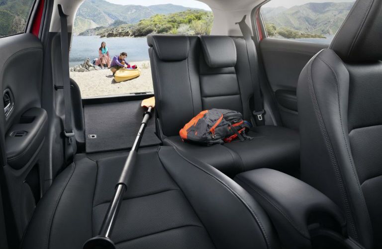 A photo of one of the cargo configurations in the 2020 Honda HR-V.