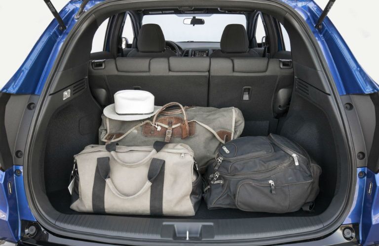 A photo of cargo in the back of the 2021 Honda HR-V.