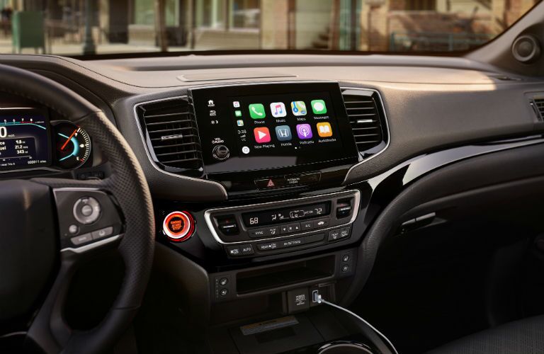 A photo of the touchscreen used in the 2019 Passport.