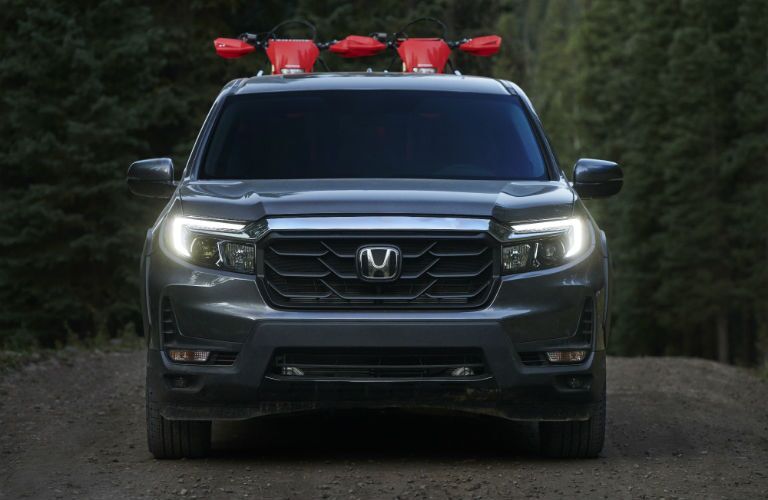 A head-on photo of the 2021 Honda Ridgeline.