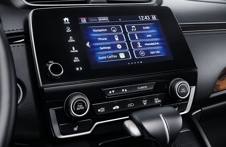A photo of the touchscreen interface in the 2020 Honda CR-V.