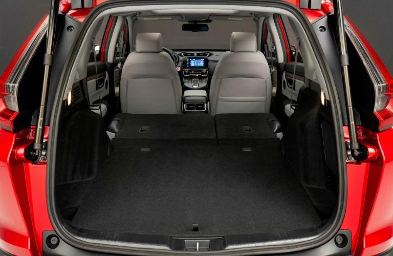 A photo of the cargo area in the 2020 Honda CR-V Hybrid.