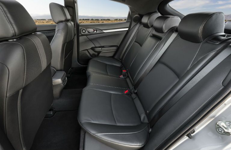 A photo of the rear seats in the 2020 Honda Civic Hatchback.